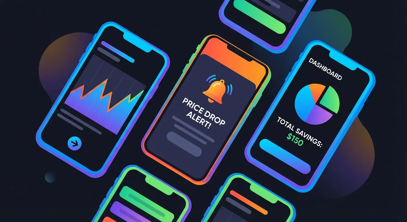 Best Amazon price tracker apps displayed on smartphone screens