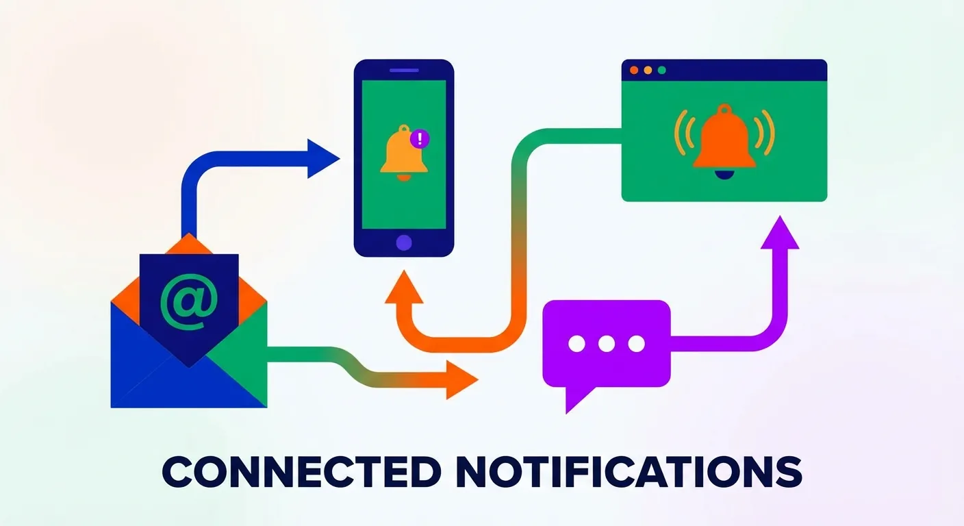 Multiple notification channel options for price alerts including email, push, and mobile