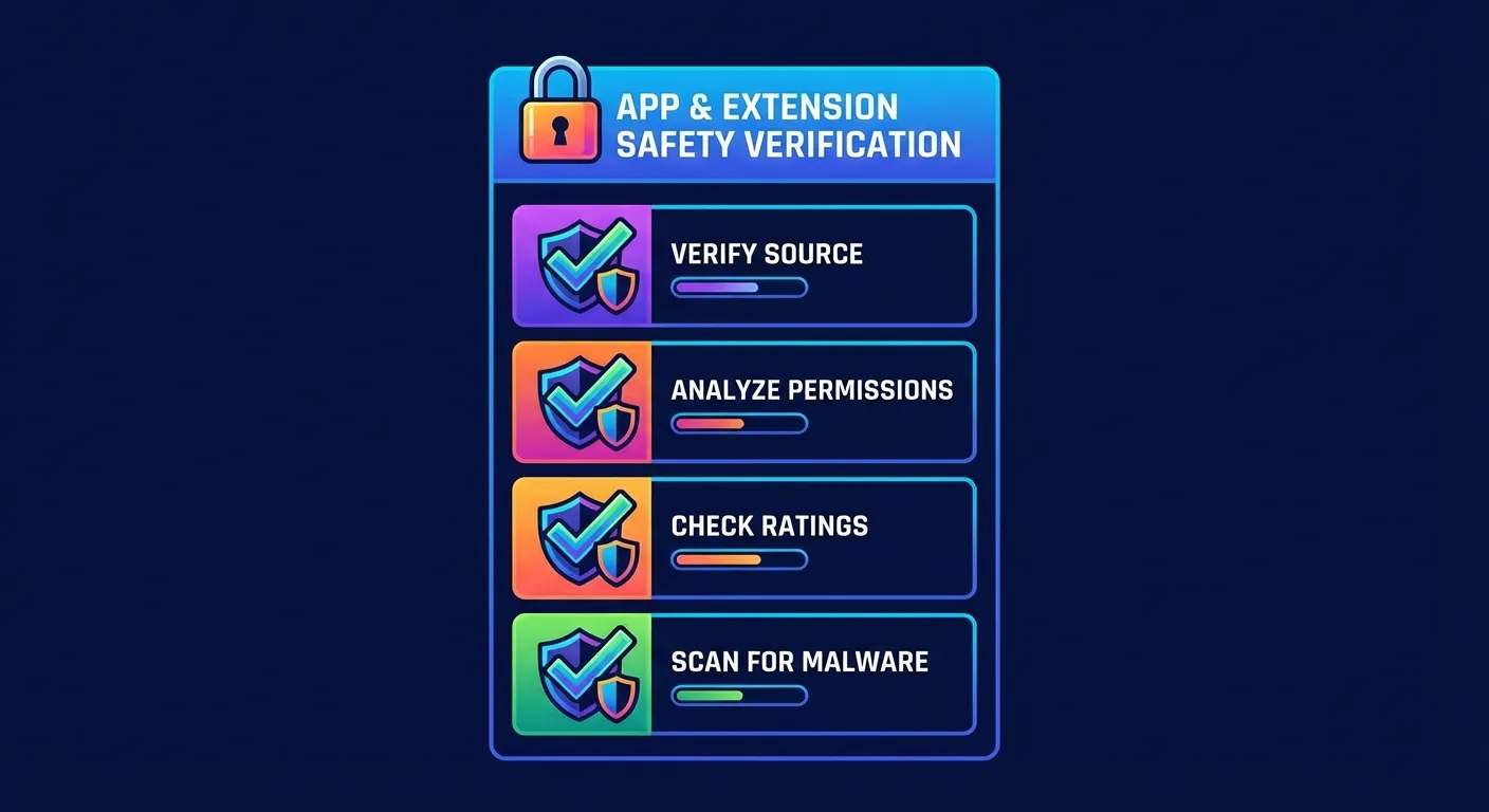 Security checklist for evaluating browser extension safety