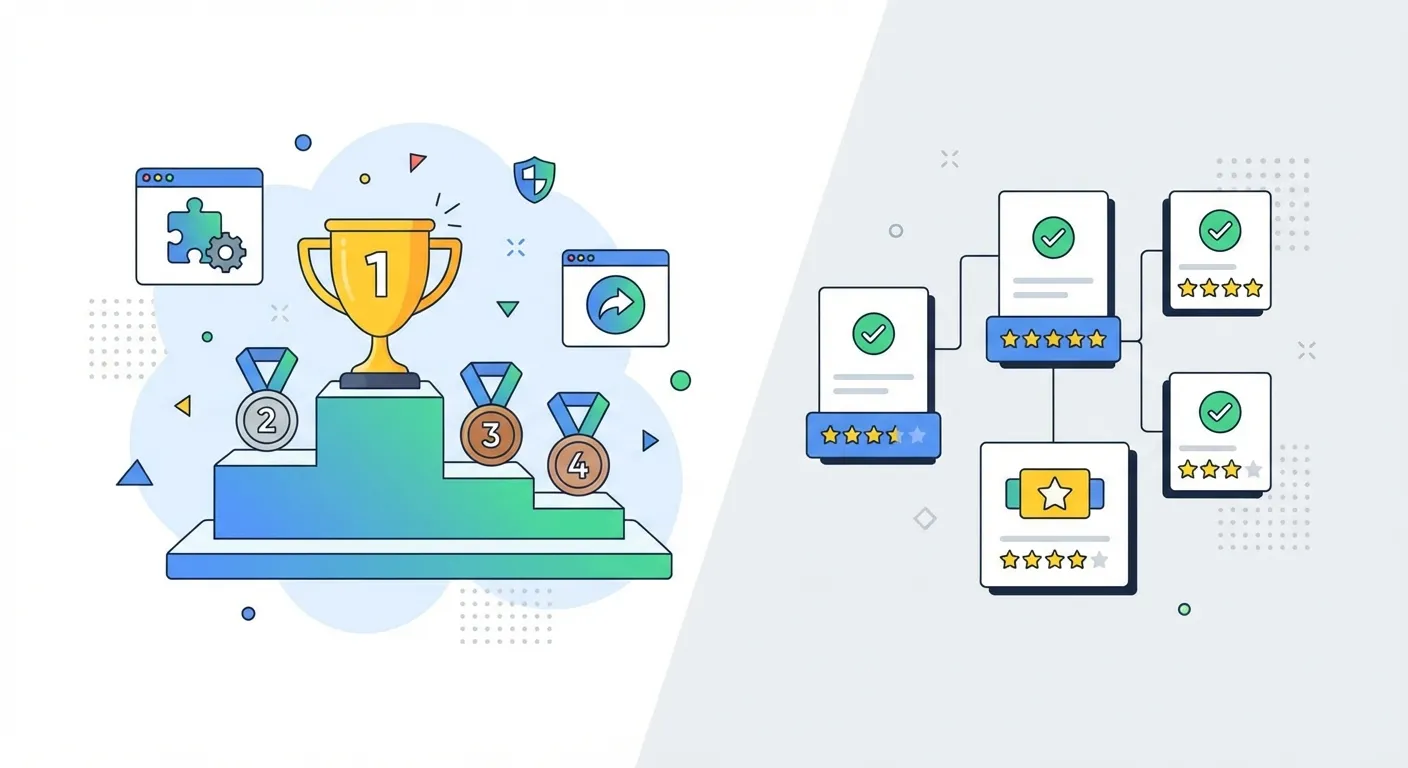Comparison of top price adjustment browser extensions in 2026 with ranking badges