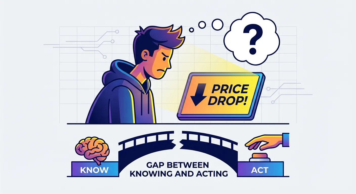 The gap between knowing about a price drop and actually getting your money back